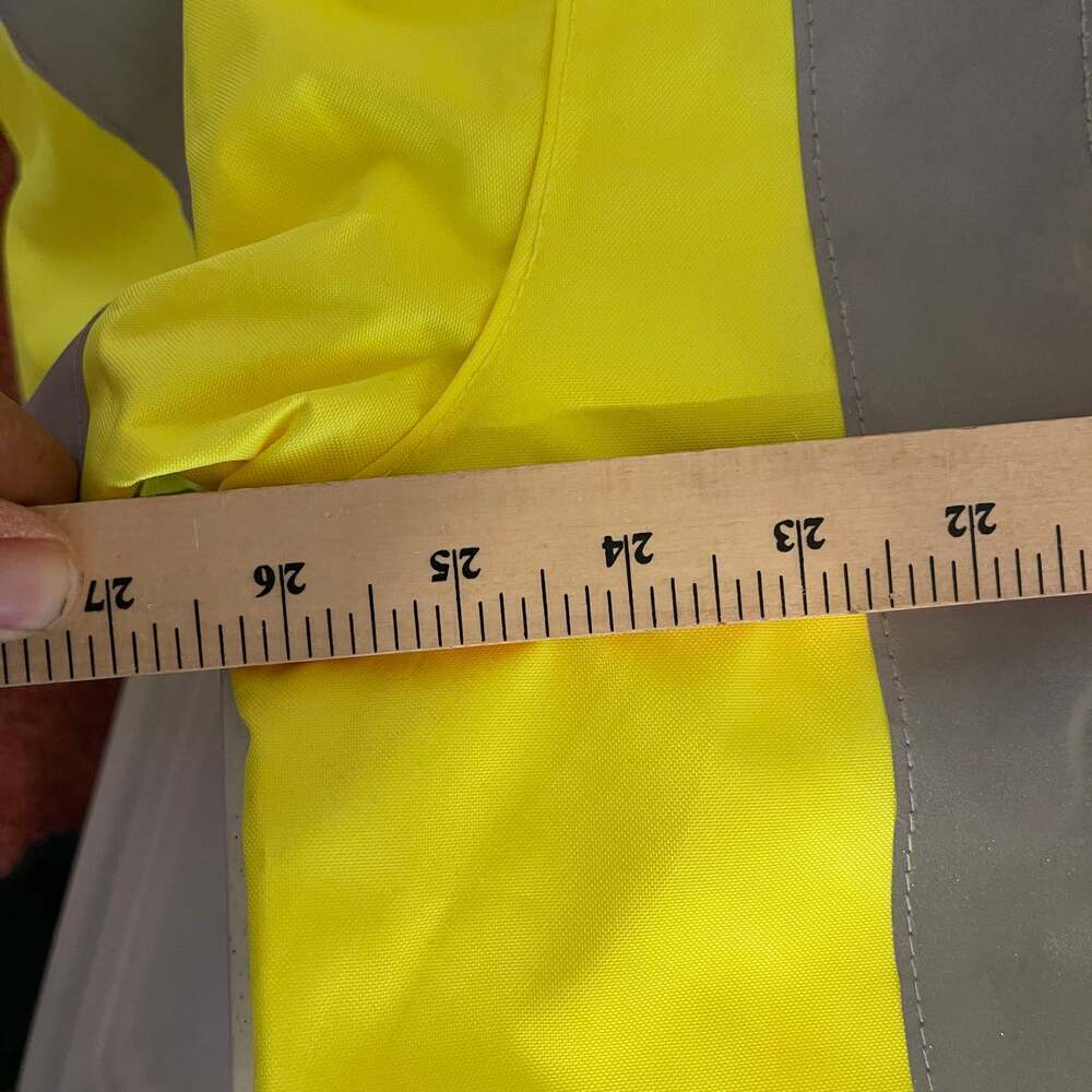 New! ANSI 3 High Visibility Rain Jacket w Hood Size Medium - Picture 5 of 9